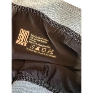 BVD men's size XL, black warm base layer bottoms.